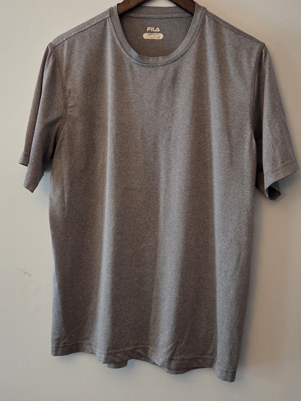 FILA Men's Heather Gray Short Sleeve Performance Shirt Size M